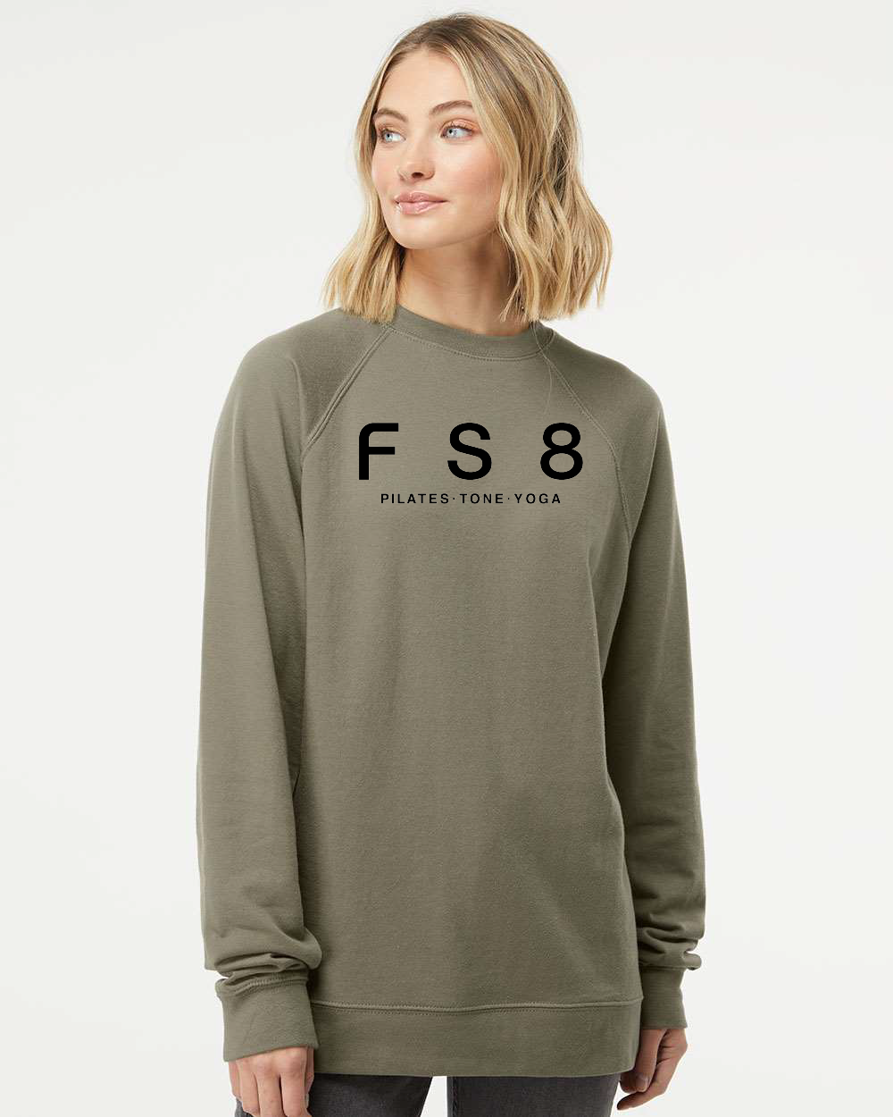 FS8 Lightweight Raglan Crewneck Sweatshirt Unisex